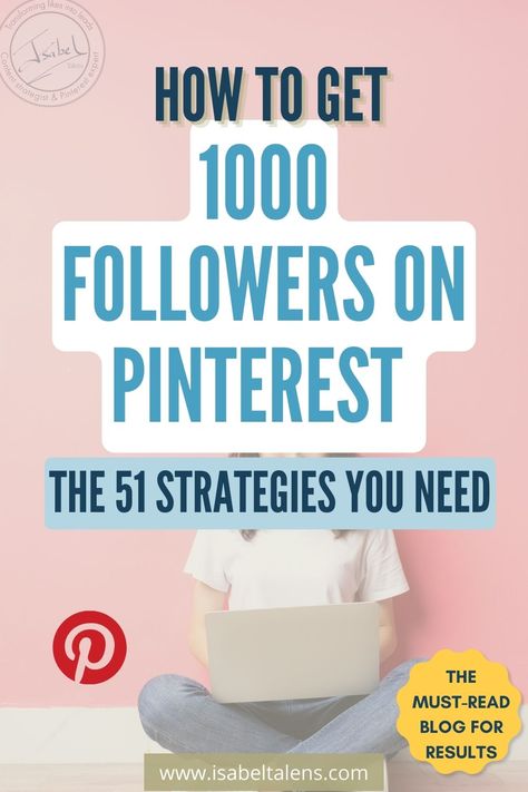 Kickstart your Pinterest for business account with 51 Pinterest marketing strategies to grow Pinterest followers. Discover how to get 1000 followers on Pinterest made easy so that you can grow your online small business fast. Supercharge your lead-generation knowing what to post on Pinterest to get followers. Time to ditch the social media burnout and check out my blog to get 1000 followers on Pinterest made easy and grow your online passive income | Isabel Talens #passiveincome #isabeltalens How To Post On Pinterest, What To Post On Pinterest, Get Followers On Pinterest, Grow Pinterest, Shopify Seo, Get Followers, Pinterest Tutorial, Side Work, Pinterest Business