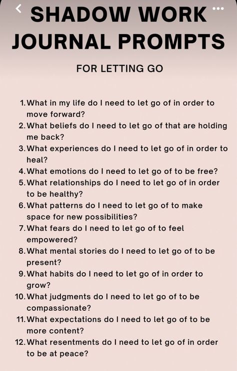 Letting Go Shadow Work, Shadow Work For Letting Go, Relationship Reflection, Shadow Journaling, Shadow Work Spiritual, Therapy Questions, Writing Journaling, Journal Inspiration Writing, Journal Questions