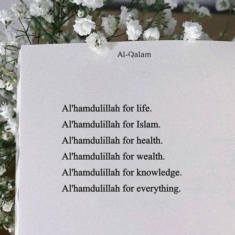 Alhamdulillah ❤ in 2022 | Islamic quotes on marriage, Good thoughts quotes, Islamic love quotes Alhamdulillah For Everything Quotes, Alhamdulillah Quotes Islam, Alhamdulillah Aesthetic, Alhamdulillah Quotes, Quotes On Marriage, Inspirational Islamic Quotes, Islam Quote, Islamic Love, Mekka Islam