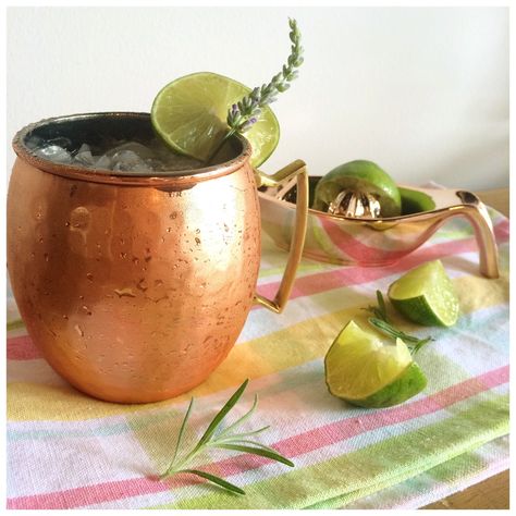 Lavender Mules Lavender Moscow Mule, Lavender Mule, Mule Drink, Desert Drinks, Moscow Mules, Moscow Mule Recipe, Chef Ideas, Lavender Recipes, Mule Recipe