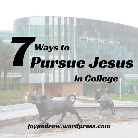 Pursuing Jesus in college is difficult, but it is worth every hardship. You are not alone in this journey. There will be other Christians on your campus, you just have to find them! Here are 7 ways...7-30-14