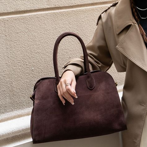 🔥Introducing the Suede Margaux15 Leather Bag 👜✨ - a perfect blend of luxury and practicality. #MargauxBag #LeatherLuxury #TimelessStyle #SuedeBag #FashionEssentials #LuxuryInEveryDetail” Margaux Bag, Gifts For My Wife, Fashion Essentials, Winter Style, Soft Suede, Gifts For Husband, Summer Sale, Timeless Fashion, Leather Bag