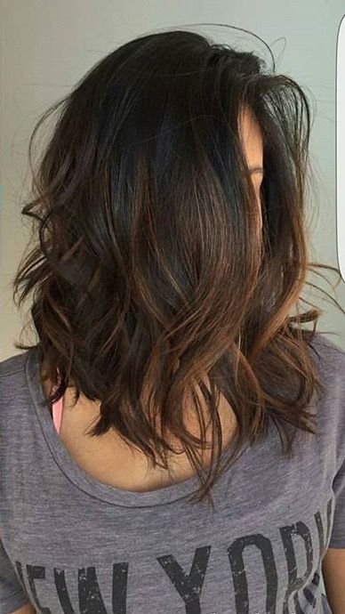 Cabelo Balayage Lob, Long Bobs, Hair Color Chocolate, Fesyen Rambut, Lob Haircut, Medium Long Hair, Long Bob, Light Brown Hair, Brown Hair Colors