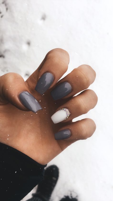 #nails #grey #greynails Nails Grey, Miami, Nails, Grey, Beauty