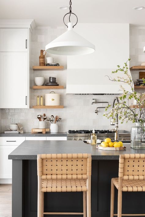 One Kitchen Two Ways - Studio McGee Mcgee Home Kitchen Island, Kitchen Island Studio Mcgee, Studio Mcgee Kitchen Wood Cabinets, Pendant Lights Over Kitchen Island Studio Mcgee, Dream Home Makeover Studio Mcgee Kitchen, Kitchen Beach House, Mcgee Kitchen, Studio Mcgee Kitchen, Ikea Style