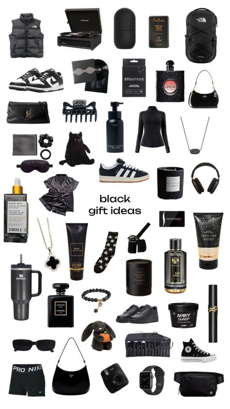 black gift ideas 🖤 Black Gift Basket Ideas For Him, Black Gifts, Black Gift Basket Ideas, Boyfriend Gift Basket, Best Boyfriend Gifts, Presents For Boys, Bf Gifts, Best Boyfriend, Aesthetic Guys