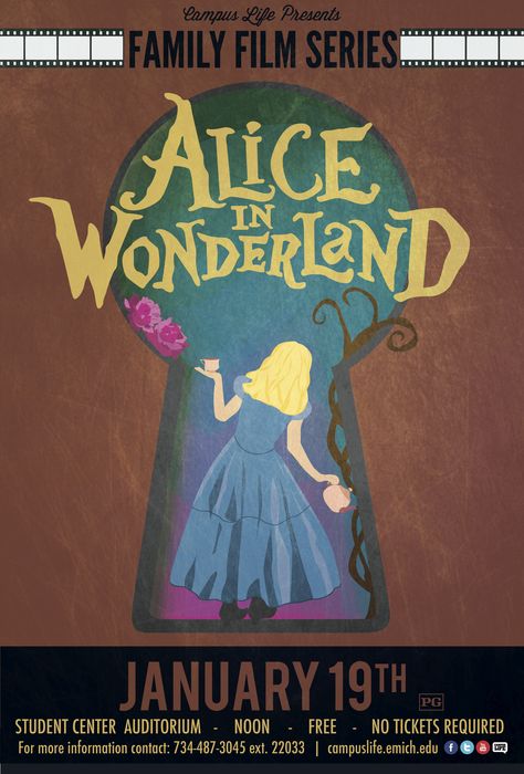 Minimalist Illustration Art, Alice In Wonderland Play, Retro Movies, Alice In Wonderland Poster, Alice In Wonderland Illustrations, Play Poster, Re Design, Alice In Wonderland Book, Yearbook Themes