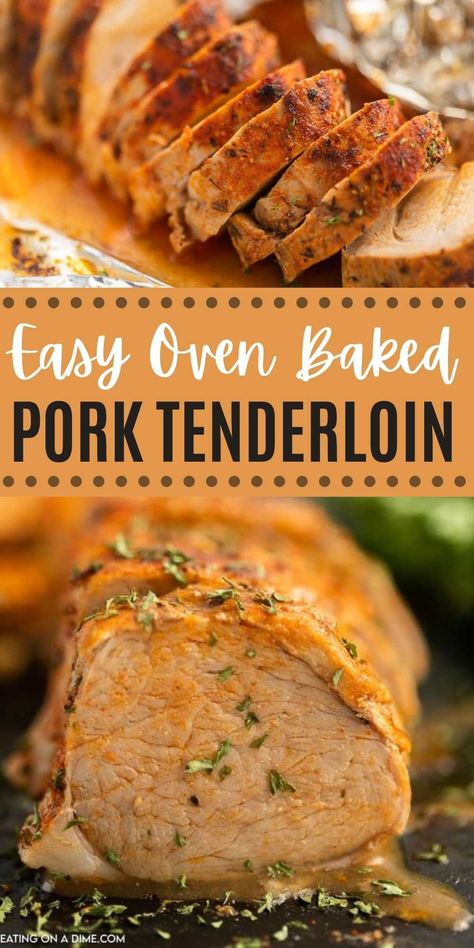 Baked Pork Tenderloin - Learn How to Bake Pork Tenderloin Oven Baked Pork Tenderloin, Pork Fillet Recipes, Pork Tenderloin Oven, Baked Pork Tenderloin, Cooking Pork Tenderloin, Low Carb Pork, Recipe Pork, Pork Fillet, Keto Diets