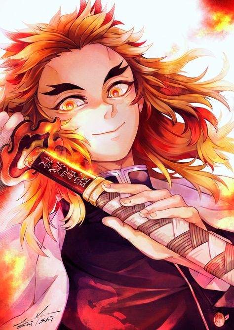 Rengoku Kyoujurou, Rengoku Kyojuro, Demon Slayer Kimetsu No Yaiba, Slayer Anime, An Anime, Anime Demon, Kimetsu No Yaiba, Anime Character, Demon Slayer