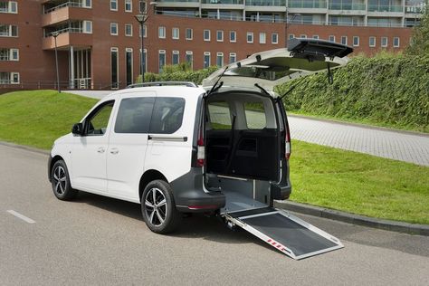 Volkswagen Caddy 5 wheelchair car
The Volkswagen Caddy 5 is very popular for use as a handicap van for private owners, for example. With the conversion kit, you broaden the wheelchair passenger's horizons. Access to the Caddy 5 is very easy thanks to the Pop-up wheelchair ramp. By adding an optional gas spring, the wheelchair ramp can be operated with very little effort, so the conversion van can even be operated easily by the elderly. Wheelchair Accessible Vehicle, Wheelchair Van, Caddy Maxi, Conversion Van, Mercedes Benz Vito, Wheelchair Ramp, Volkswagen Caddy, Wheelchair Accessible, Types Of Vehicle