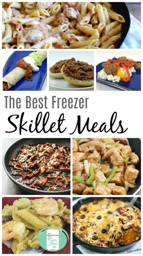 The best freezer skillet meals that can be ready in less than 20 minutes #freezermeals101 #freezermeals #freezercooking Freezer Skillet Meals Make Ahead, Skillet Freezer Meal Prep, Make Ahead Skillet Meals, Freezer To Skillet Meals, Make Ahead Skillet Freezer Meals, Make Ahead Dinners For The Week Families, Freezer Skillet Meals, Freezer Casseroles, Freezer Ideas