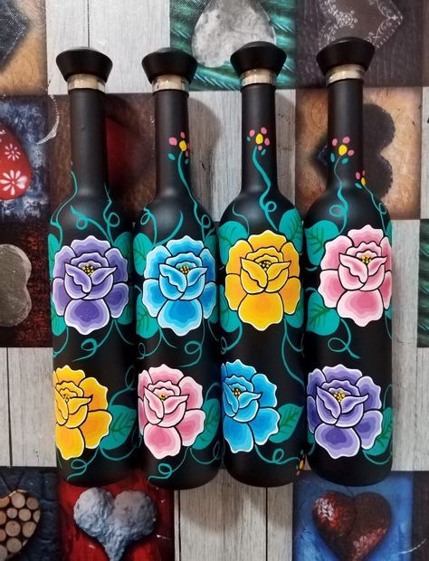 Botella pintada a mano
#arte #oaxaca Mexican Culture Art, Mexico Art, Mexican Culture, Flower Drawing, Culture Art, Peru, Art Inspo, Collage, Drawings