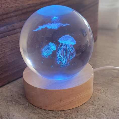 Sea Decor Bathroom, Aquatic Themed Bedroom, Jelly Fish Room Decor, Ocean Office Decor, Jellyfish Items, Stuff For Room Decor, Ocean Themed Kids Room, Cool Trinkets, Aesthetic Stuff To Buy For Your Room