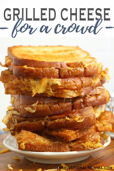 Grill Cheese In The Oven, Grilled Cheese Baked In Oven, Grilled Cheese Recipes Oven, Grilled Cheese Sheet Pan, Party Grilled Cheese, Grilled Cheese Casserole Recipes, Grilled Cheese For Large Group, Grill Cheese For A Crowd, Oven Sandwich Recipes