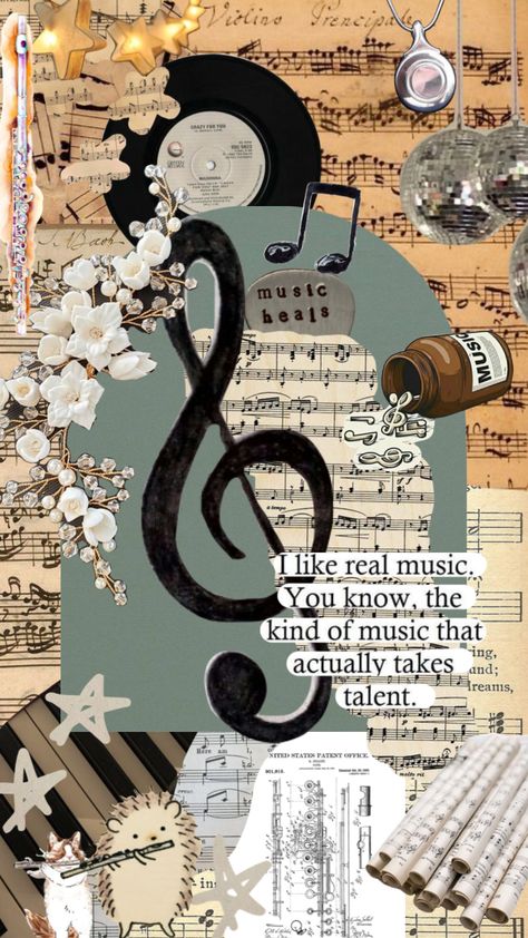 Music Lover Wallpapers Aesthetic, Sheet Music Collage, Music Genres Aesthetic, Instruments Aesthetic Wallpaper, Choir Wallpaper, Music Theme Wallpaper, Cute Music Wallpapers, Flute Wallpapers, Piano Aesthetic Wallpaper