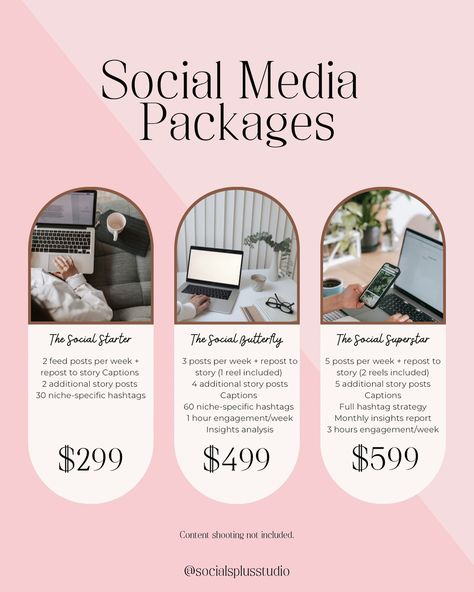 ✨WE ARE BOOKING FOR THE REMAINDER OF 2024! ✨ Book before September 30th to save 10% on your total cost!🤩🤩 *Reminder - social media management packages are most effective when used for a minimum of 3 months. Results may vary based on industry and package options. Our packages are customized to meet the needs of businesses at every stage! We are marketing professionals! With our educational background and career experience, it’s what we do best! 🌟 Most marketing agencies charge $800-$1000 ... How To Charge For Social Media Management, Social Media Manager Price List, Social Media Management Agency, Social Media Manager Template, Social Media Proposal Template, Social Media Packages Pricing, Social Media Management Packages, Appeal Letter, Educational Background