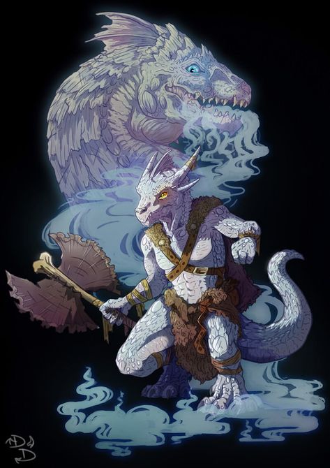 ArtStation - Kobold Barbarian Character Illustration (DnD) Kobold Barbarian, Kobold Barbarian Dnd, White Kobold, Blue Kobold Art, Kobold Character Art, Kobold D&d, Barbarian Druid D&d, Dungeons And Dragons Books, Fantasy Words