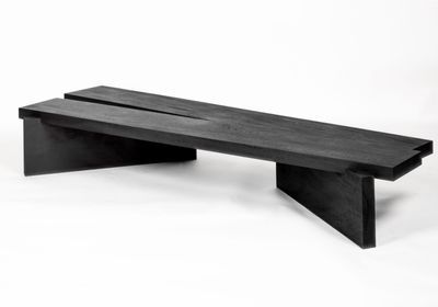 Lago Low Table - Low Tables - WEWOOD - PORTUGUESE JOINERY - Stone - Wood | MOM Hotel Room Design, Japanese Interior, Low Table, Furniture Details, Low Tables, Raw Wood, 인테리어 디자인, Small Furniture, Table Design