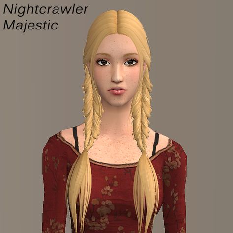 Sun : 2 Nightcrawler Hairs in the New Hair System... Sims 2 Cc, Sims 2 Hair, Hair System, Colored Hair, Sims 2, New Hair, Hair Color, Princess Zelda, Sun