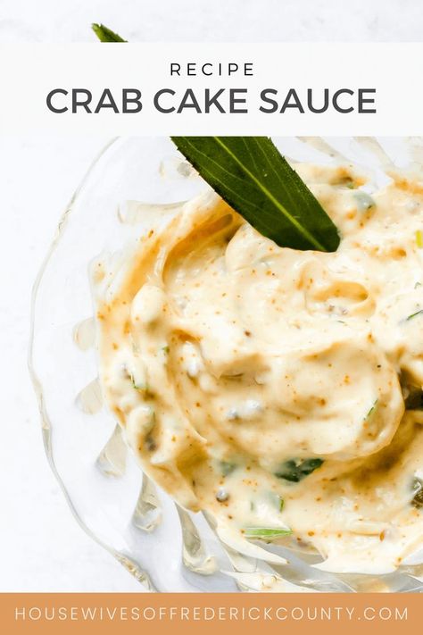 Easy Crab Cake Sauce Recipe Crab Cake Sauce Recipe, Cake Sauce Recipe, How To Make Tart, Cake Sauce, Crab Cake Sauce, Crab Quiche, Crab Cakes Easy, Creamy Mustard Sauce, Crab Meat Recipes