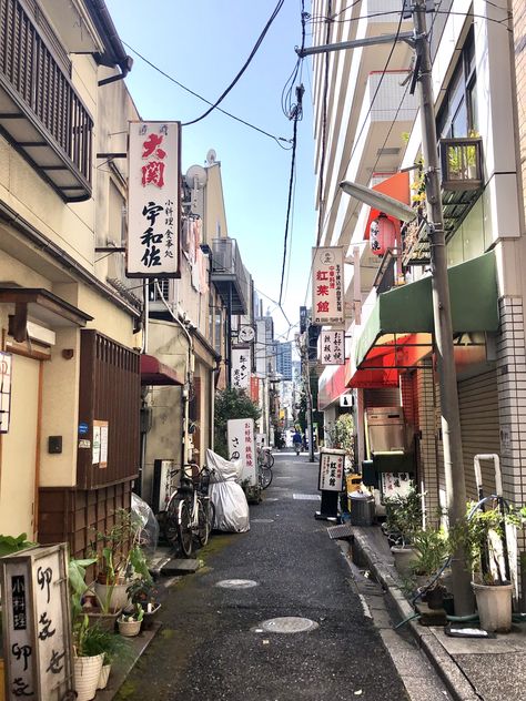 Japanese Suburbs Aesthetic, Japanese Shopping Street, Japan Suburb Aesthetic, Japanese Town Aesthetic, Japan Alleyway, Japanese Suburbs, Tokyo Houses, Tokyo Suburbs, Japanese Alleyway