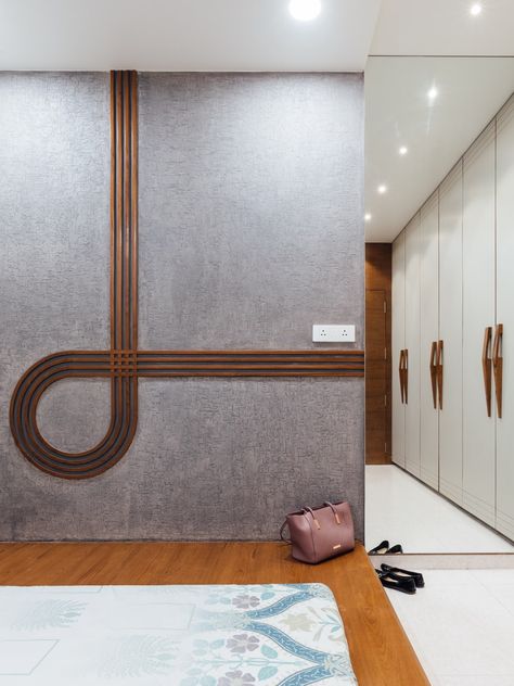 Navpad-A New Path with Kaleidoscope of Tints |Pavan Infratech  - The Architects Diary Design Of House, Apartments Interior, Small Room Interior, Garden Spa, Entrance Lobby, Wood Furniture Design, Wall Panelling, Shutters Exterior, Wall Texture