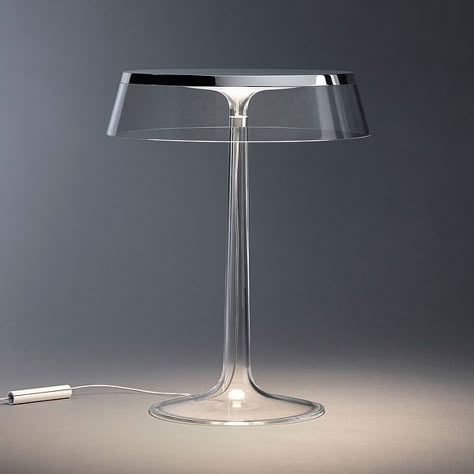 Philippe Starck Designs Two New Products for FLOS Philippe Starck Design, Beautiful Floor Lamps, Table Top Lamps, Futuristic Furniture, Modern Lighting Design, Glass Furniture, Floor Lamp Design, Lampe Design, Luminaire Design