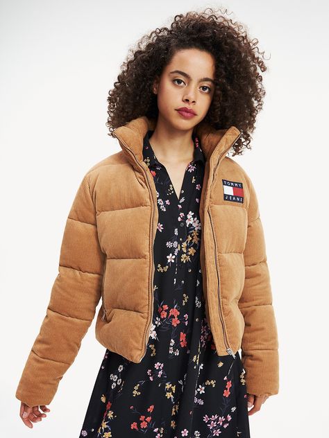 Corduroy Puffer Jacket | BLACK IRIS | Tommy Hilfiger Tommy Hilfiger Jacket Outfits, Tommy Hilfiger Outfits Women Winter, Tommy Hilfiger Outfits Women, Tommy Hilfiger Outfits, Outfits Women Winter, Hilfiger Outfits, Corduroy Puffer Jacket, Corduroy Puffer, Tommy Hilfiger Fashion