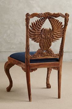 Owl Menagerie Chair Owl Bathroom, Owl Home Decor, Carved Chairs, Owl Crafts, Owl Decor, Plywood Furniture, Take A Seat, Wooden Chair, New Furniture