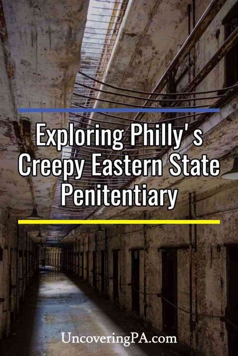 Visiting Eastern State Penitentiary in Philadelphia, Pennsylvania #Philly Philadelphia With Kids, Things To Do In Pennsylvania, Downtown Philadelphia, Eastern State Penitentiary, Pennsylvania Travel, Road Trip Places, Spooky Places, Haunted Hotel, Best Family Vacations