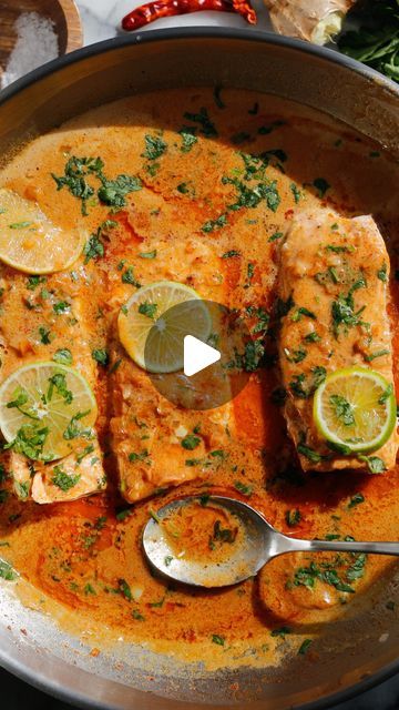 fig & olive platter on Instagram: "30 minute Coconut Thai Salmon Curry 🍛 it’s sweet, spicy and sour. A dish that touches on all your taste buds! 

This coconut curry sauce base is so delicious. Here are other meals to make using this sauce:

1. Ramen: I use this base for ramen and just add about 2 cups of vegetable stock to make the broth and simmer it longer.

2. Vegetable Curry: Add all your favorite veggies, tofu and you got yourself an easy vegan friendly dish. Note: You can swap the fish sauce in the recipe for a vegan one.

3. Cauliflower: I have tried this sauce with cauliflower and it is the best!!!

Full recipe is on the blog. Link in bio. https://figandoliveplatter.com/30-minute-coconut-thai-salmon-curry/" Salmon Thai, Olive Platter, Thai Salmon, Salmon Curry, Coconut Curry Sauce, Meals To Make, Vegetable Curry, Curry Sauce, Coconut Curry