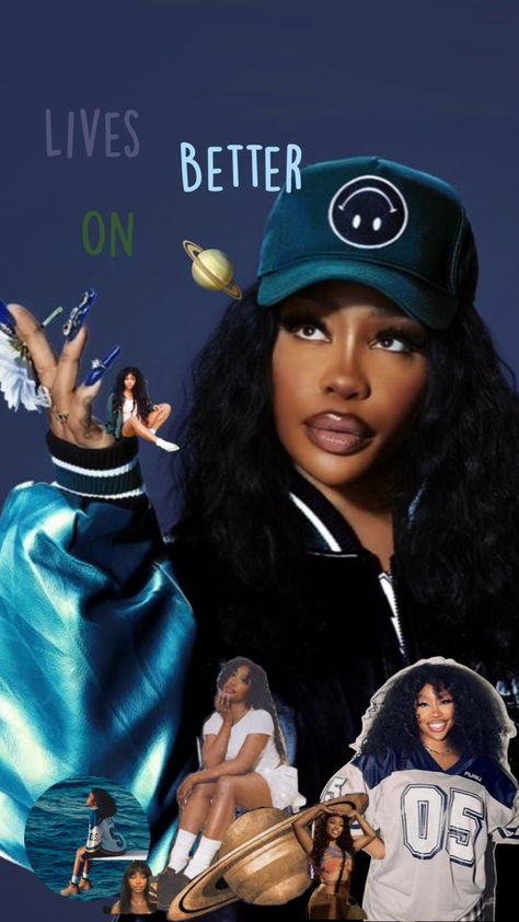 Phone wall paper Sza Pfp, Sza Singer, Collage, Wall