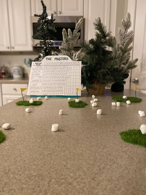 Elf on the Shelf- The Masters/Golf Elf On The Shelf Golf, The Masters Golf, Golf Events, Masters Golf, The Masters, The Elf, Shelf Decor, 3rd Birthday, Elf On The Shelf