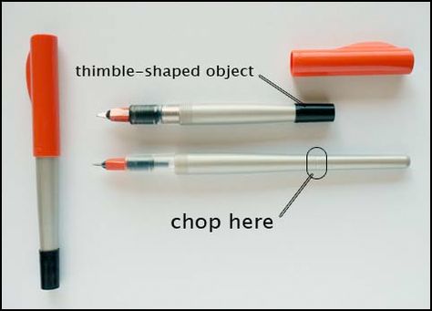 clever pilot parallel pen hack to shorten size  :: using the black thimble embedded into the cap as the new end Pilot Parallel Pen, Calligraphy Inspiration, The Pilot, Art Tools, Pen Art, Drawing Tools, Pen Drawing, Left Handed, Fountain Pen