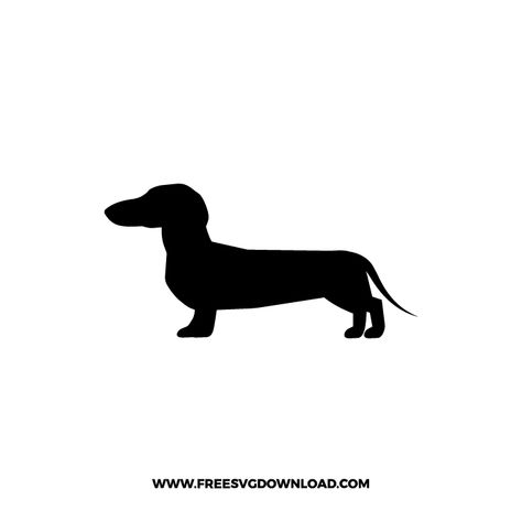 Weiner Dog Svg, Dachshund Svg Free, Svg Images Free, Studio Mural, Dog Silhouette Svg, Free Svg Images, Dachshund Svg, Svg Images For Cricut, Dachshund Silhouette