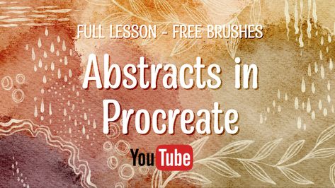 Full lesson for abstracts in Procreate Procreate Abstract, Abstract Tutorials, Free Brushes, Skillshare Classes, Procreate Ipad Art, Procreate Tutorial, Procreate Ipad, Free Brush, Ipad Art