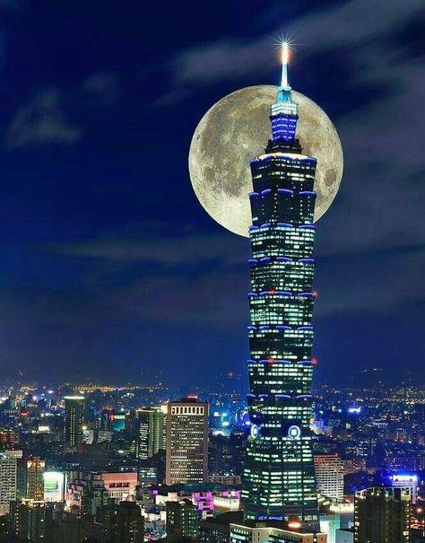 Taipei 101, New Taipei City, New York Night, Night Sky Wallpaper, Landmark Buildings, City Background, Joker Art, Taipei Taiwan, Chinese Architecture