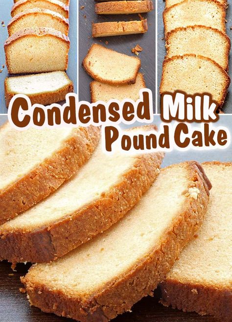 Classic Pound Cake with Condensed Milk - Cakescottage Condensed Milk Pound Cake, Recipes Using Condensed Milk, Cake With Condensed Milk, The Best Pound Cake, Mallorca Bread, Classic Pound Cake Recipe, Best Pound Cake, Classic Pound Cake, Milk Recipes Dessert