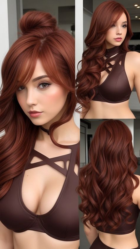 Chocolate Copper Hair Styles Red Hair Inspiration, Hair Mistakes, Hair Color Formulas, Copper Hair Color, Hair Color Auburn, Burgundy Hair, Hair Color And Cut, Auburn Hair, Tone Hair