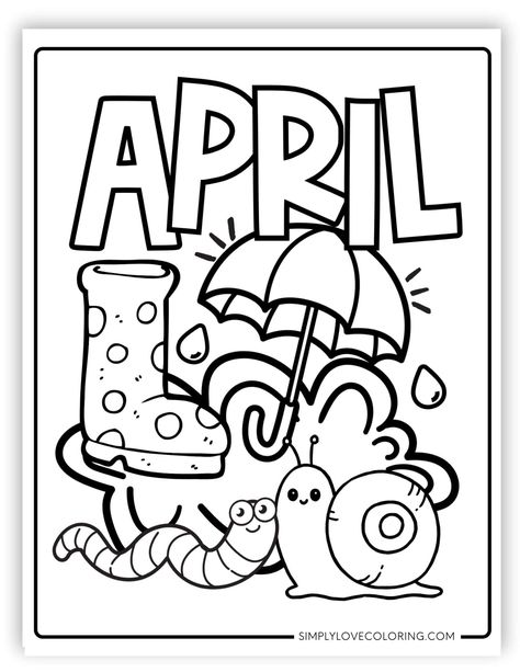 Free Month of April Coloring Pages are the perfect activity for homeschooling, classrooms, teachers, kids' activities, and educational activities. April Coloring Pages, Primary Worksheets, Flamingo Coloring Page, Collaborative Mural, Forest Room, Library Crafts, Frozen Coloring Pages, Work Portfolio, Color Sheets