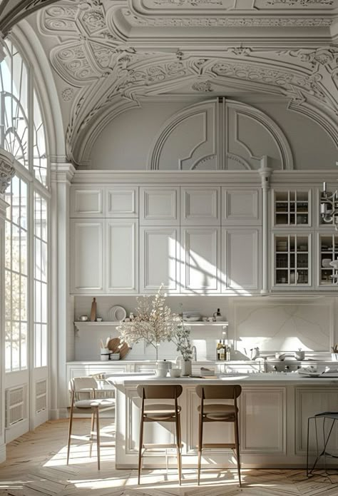 How to Achieve the Classic French Parisian Kitchen Look in Your Home French Parisian Kitchen, Interior Design Parisian Style, Parisian Style Kitchen, Japandi Dining Room Design, Parisian Kitchen, Chateaux Interiors, Paris Kitchen, French Style Interior, Parisian Decor