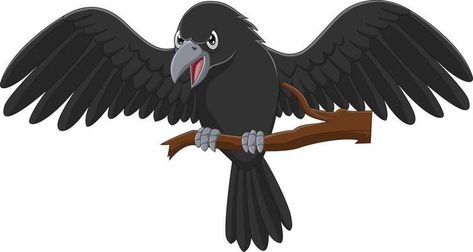 Cartoon crow on a tree branch 6605419 Vector Art at Vecteezy Cartoon Crow, Crow Clipart, Crow Flying, Cartoon Rooster, Farm Coloring Pages, Cartoon Witch, Scary Halloween Pumpkins, Cartoon Smile, Owl Coloring Pages