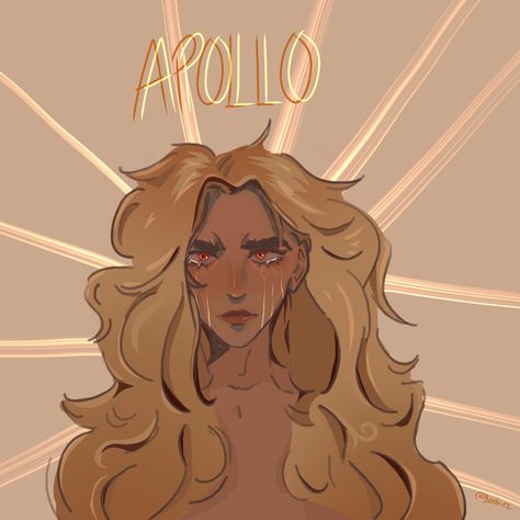 Apollo; god of sun, illustration Artemis And Apollo Art, Apollo Face Claim, Apollo Epic The Musical, Blood Of Zeus Apollo, Apollo Fanart Percy Jackson, Apollo Blood Of Zeus, Apollo Drawing, Apollo Pjo, Apollo Symbol