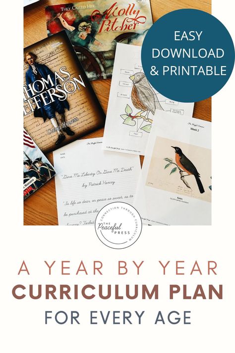 If you're homeschool planning for the coming year, we want to make it easy for you! The Peaceful Press resources are family style, which means you can combine multiple ages and grades into a single resource. Check out this post for homeschool curriculum recommendations for every age to help you get started. This post includes learning resources for preschool, kindergarten, elementary, junior high and high school. That It May Go Well Homeschool, Family Style Homeschool Curriculum, Peaceful Press Homeschool, First Grade History Homeschool, Homestead Homeschool Curriculum, First Grade Homeschool Curriculum, Classical Education Homeschool, Classical Homeschool Curriculum, Preschool Homeschool Curriculum