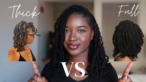 Locs On Thick Hair, Full Locs, Thick Locs Styles, 4c Locs, Starting Locs, Thick Locs, Beautiful Locs, Then Vs Now, Crazy Makeup