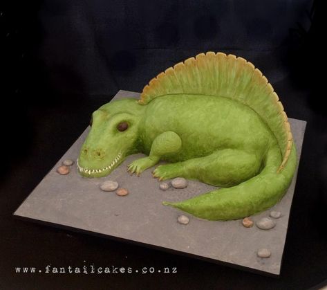 Spinosaurus Dinosaur (my first sculpted cake) Sculpted Cake, Cake 3d, Mickey Mouse Birthday Cake, Chocolate And Vanilla Cake, Dino Cake, Dinosaur Birthday Cakes, Fifth Birthday, 4th Birthday Cakes, Dino Birthday Party