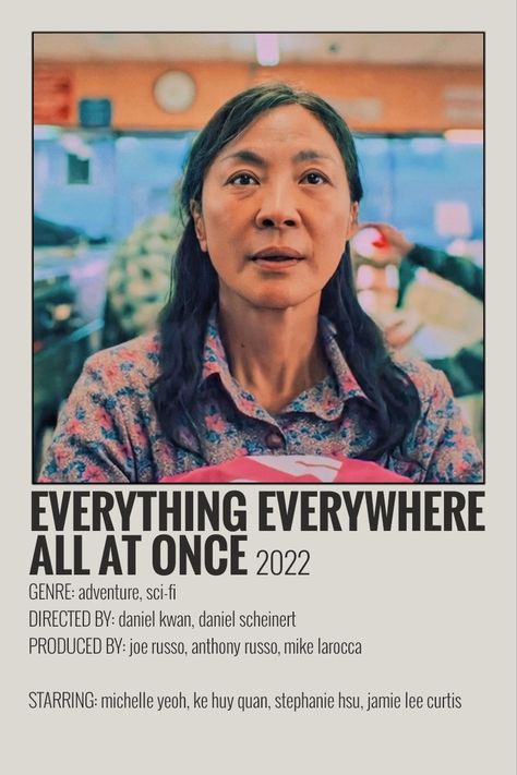 Michelle Yeoh Everything Everywhere All At Once, Everything Everywhere All At Once Michelle Yeoh, Everything Everywhere All At Once Poster, Everything Everywhere All At Once Cinematography, Everything Everywhere All At Once Poster Aesthetic, Everything Everywhere All At Once Movie Poster, Everything Everywhere All At Once Polaroid Poster, Everything Everywhere All At Once, Joe Russo