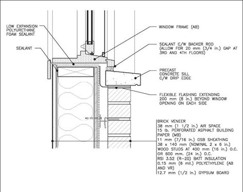 John Welch, Wall Section Detail, Construction Details Architecture, Window Reveal, Window Architecture, Architecture Drawing Sketchbooks, Brick Detail, Brick Arch, Student Login