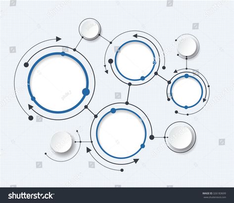 Infographic Template Layout Blank, Space Infographic, Communication Template, Illustration Social Media, Content Infographic, Content Space, Paper Circle, Infographic Design Layout, Graphic Design Infographic