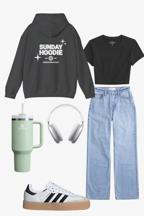 Wednesday School Outfits, Wednesday Outfit Ideas For School, Wednesday Outfit Ideas, Cozy College Outfit, Wednesday School, Casual Sunday Outfit, Airplane Outfit, Wednesday Outfit, Outfit Ideas For School